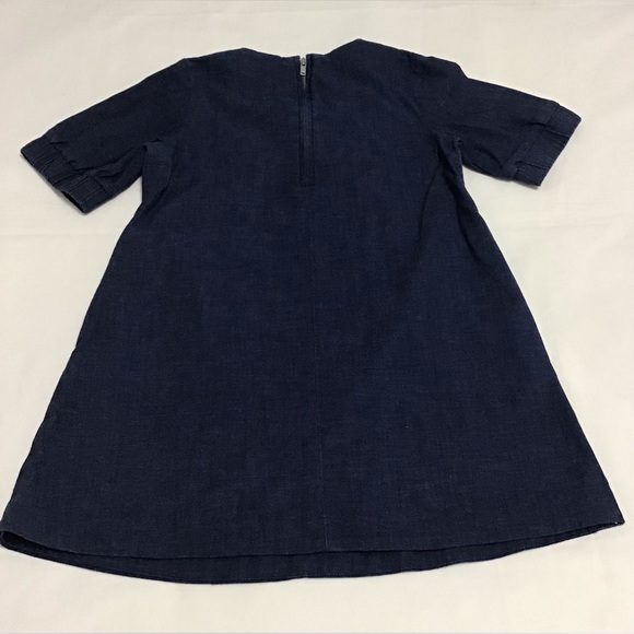 Cos Girls Blue Denim Short Sleeve Dress Size 4-6Y - Picture 4 of 9